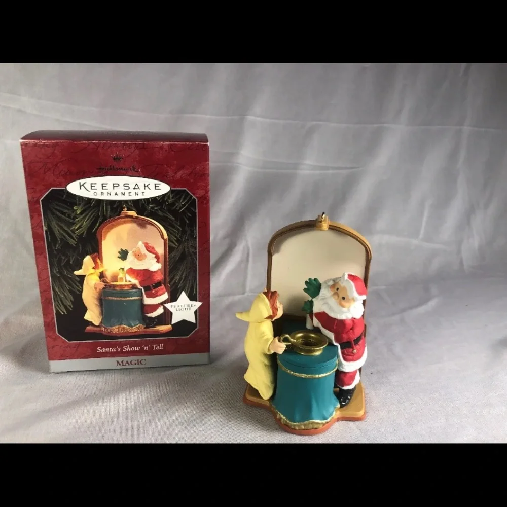 Hallmark Keepsake Ornament SANTA'S SHOW & TELL Magic Light Show 1998 RETIRED
